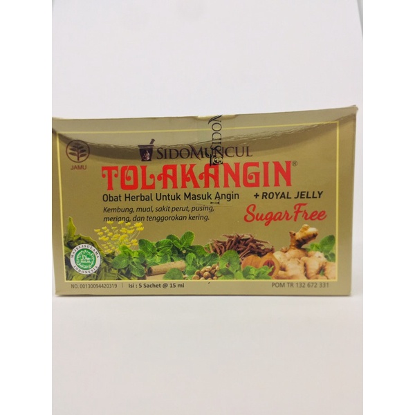 

Tolak Angin Bebas Gula isi 5 sachet