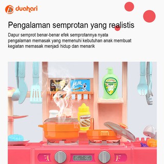 Mainan Anak Spraying Mist Kitchen Set Free 59Pcs Aksesoris Dapur Tinggi