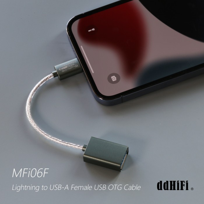 DDHIFI/DD MFi06F Lightning to USB-A Female OTG Cable