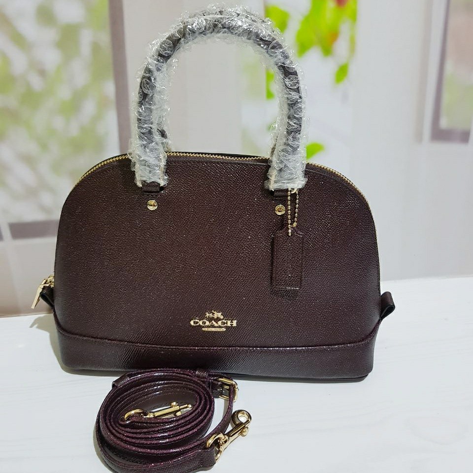 Coach Mini Sierra Oxblood Glitter . Tas Coach Original