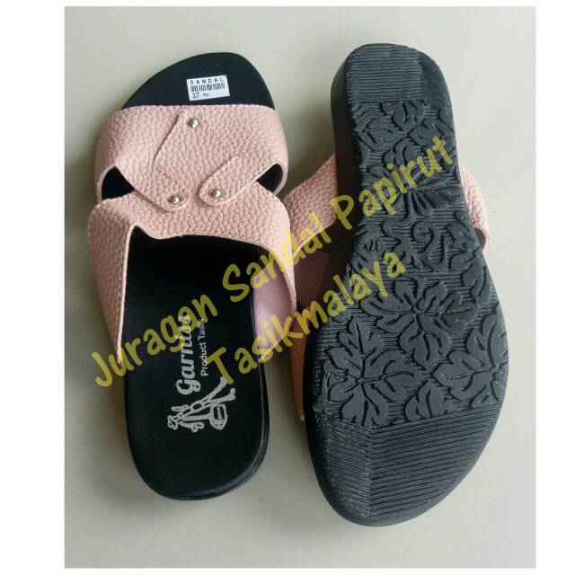 Sandal Papirut Slop Katak, Sendal Papirut Selop Wanita Cewe Terbaru Murah Promo Termurah Perempuan