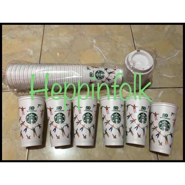Reusable Cup Hot Starbucks 50 Tahun Original