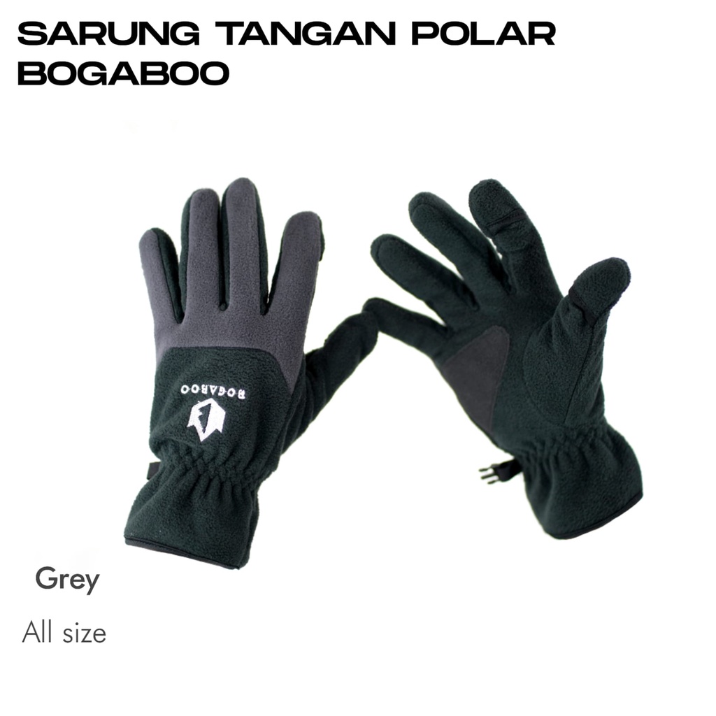 Bisa (COD) Sarung Tangan Gunung Polar Fleece Gloves Thumbal Sarung Tangan Camping Gunung