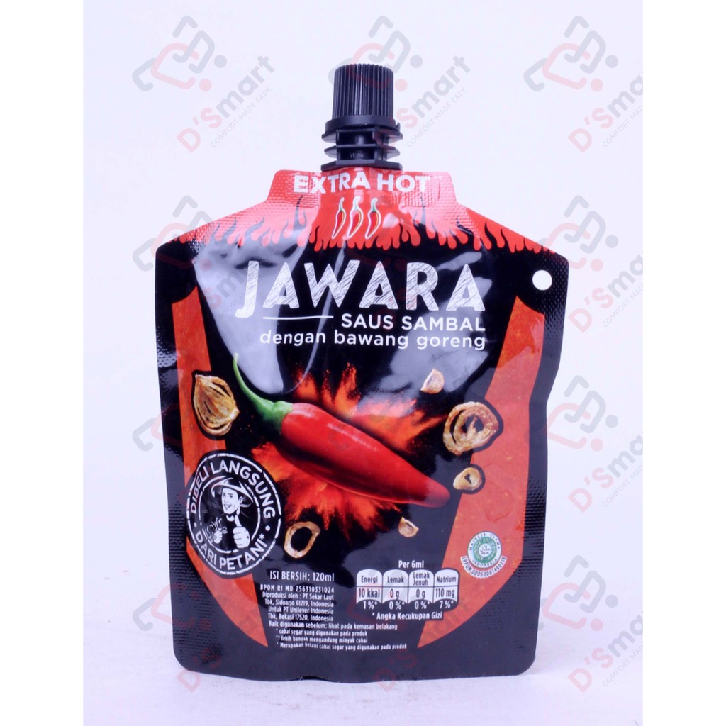 

Jawara Chili Sauce Xtra Hot Pouch 120ml