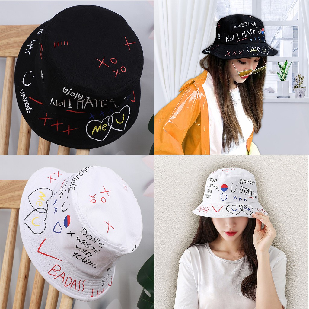 Topi bucket badas hitam hat topi bucket wanita dewasa topi bucket pria dewasa topi bucket korea styl