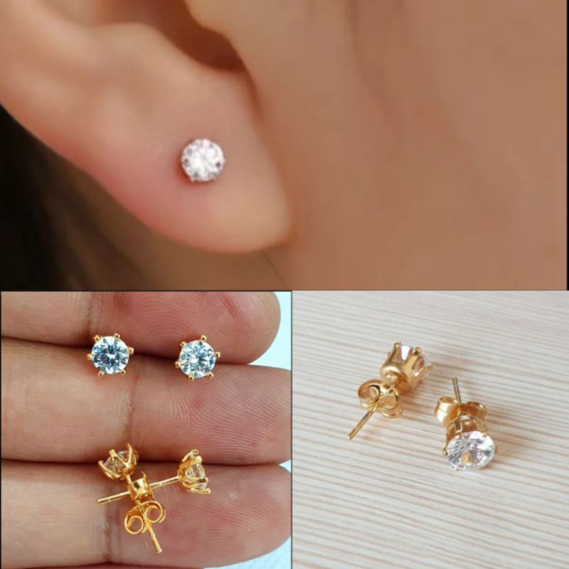 Anting Xuping Tusuk Permata Gold AT23-36 BL