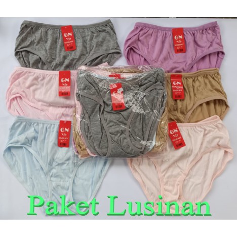 Golden Nick ~ 12 Pcs Celana Dalam Wanita, Pakaian Dalam Berkualitas ( Warna Muda ) ~ Sahabi