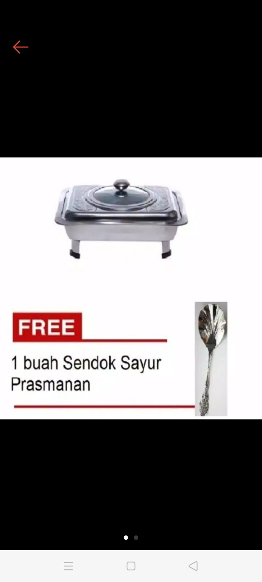 Tempat Prasmanan Tutup Kombinasi Free Sendok