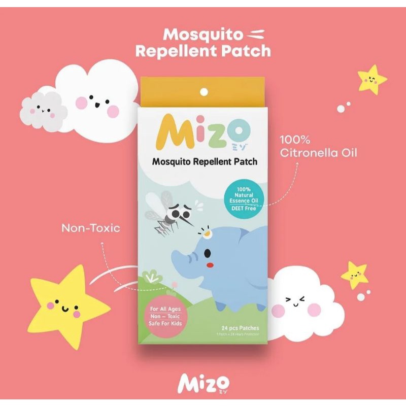 MIZO Mosquito Repellent Patch Sticker isi 24pcs Stiker Anti Nyamuk