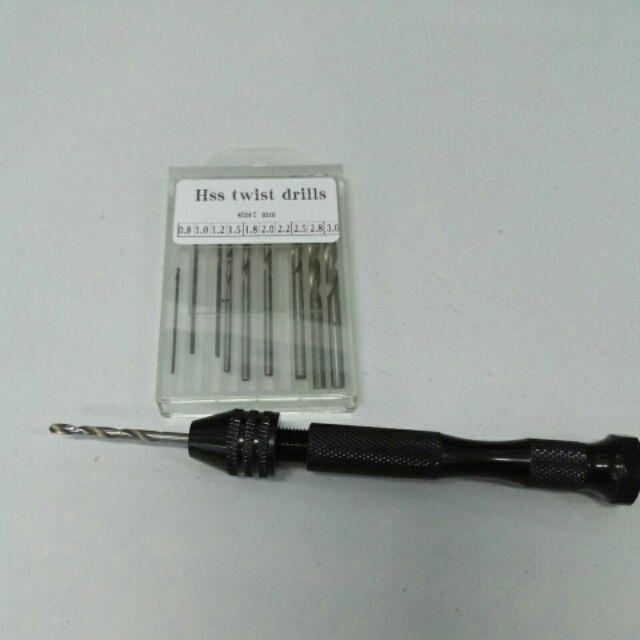 Bor Tangan Manual Dengan 10 Mata Bor