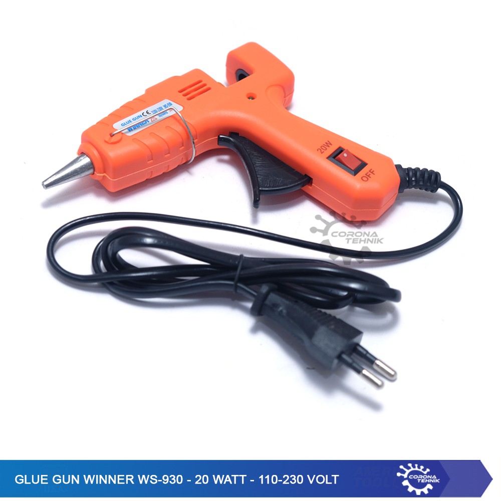 Glue Gun Winner WS-930 - 20 Watt - 110-230 Volt