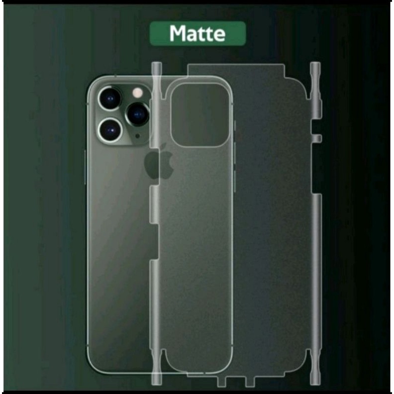 Iphone X XS XR XS MAX anti gores belakang back hydrogel matte plus bazel