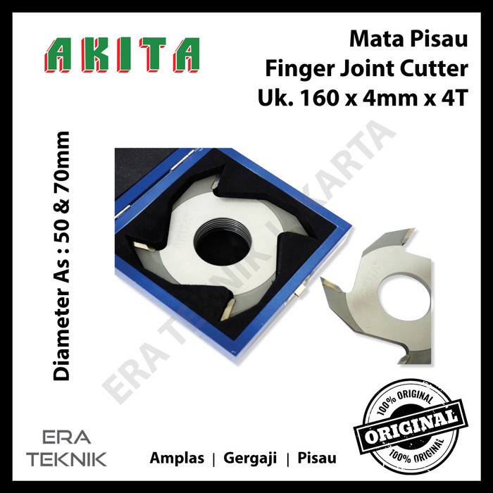 4 pcs Mata Pisau Finger Joint Cutter AKITA 160 x 10.5 mm x 4T