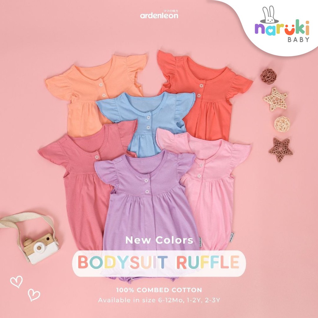 Ardenleon Bodysuit Ruffle Baby Kids Arden Leon Baju Anak Bayi