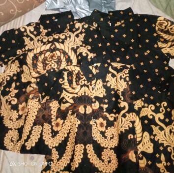 Promo Batik Couple Keluarga Sarimbit Sania Ruffle Batik Ori Ndoro Jowi Motif Gurita Kuning