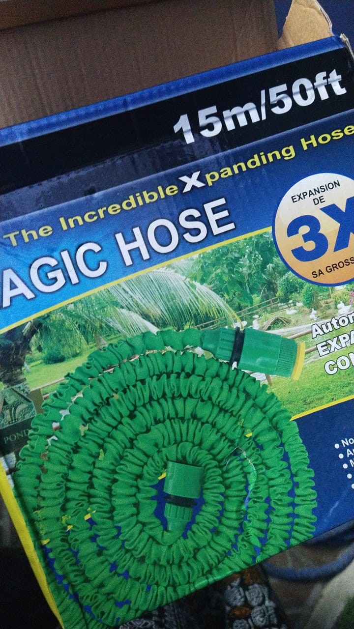 Murah Magic X Hose 15m / Selang Air Ajaib 15 M / Semprotan Air Fleksibel - Hijau Asli