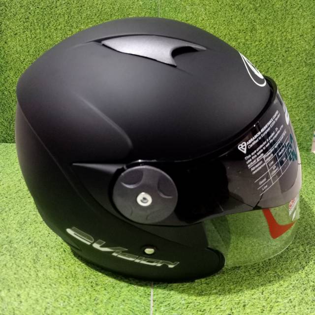 Sale_HELM KYT 2 VISION HITAM DOFF PULL WARNA
