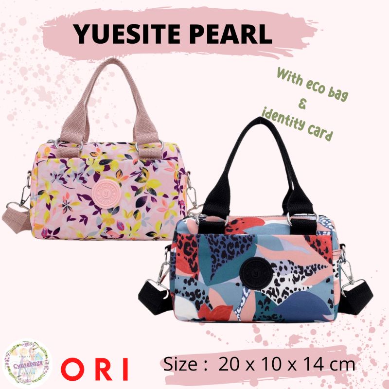 Tas selempang wanita small yuesite pearl crossbody cyutebags