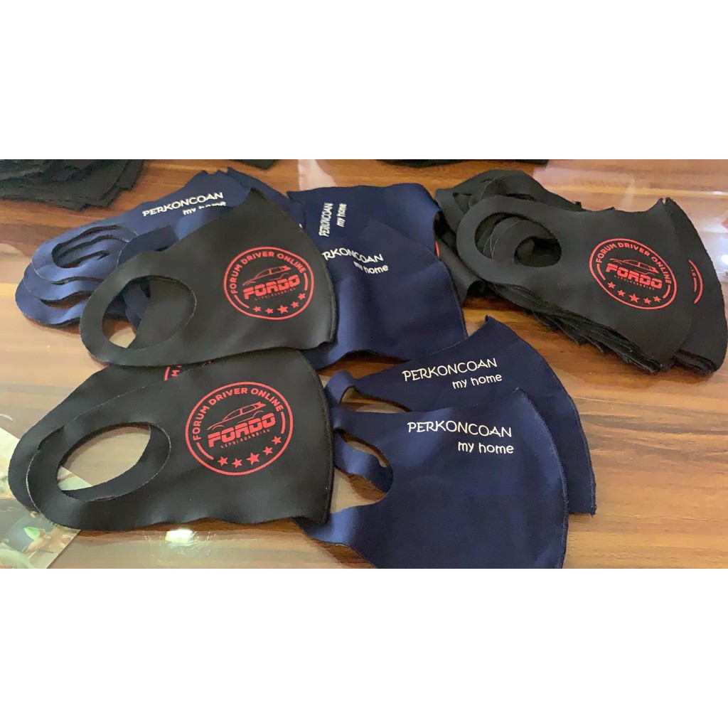 CUSTOM PRINT MASKER KAIN SCUBA READY LUSINAN