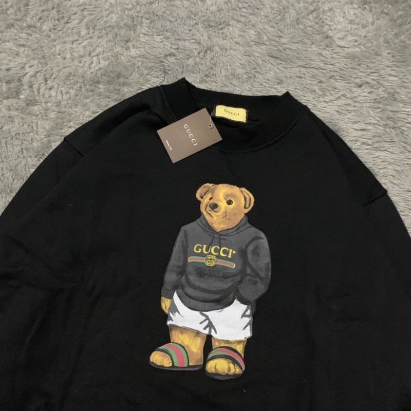 Sweater Crewneck Gucci Bears Parody Fulltag &amp; Lebel