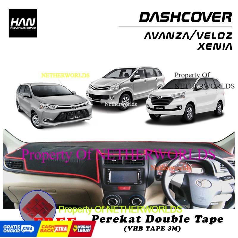 Alas Dashboard Mobil New Avanza Xenia Veloz ( 2012 2013 2014 2015 2016 2017 2018 2019 2020 2021 )
