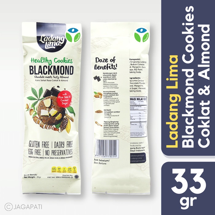 

Instant-Camilan- Ladang Lima - Blackmond Sachet 33Gr - Gluten Free - Cemilan Sehat -Camilan-Instant.