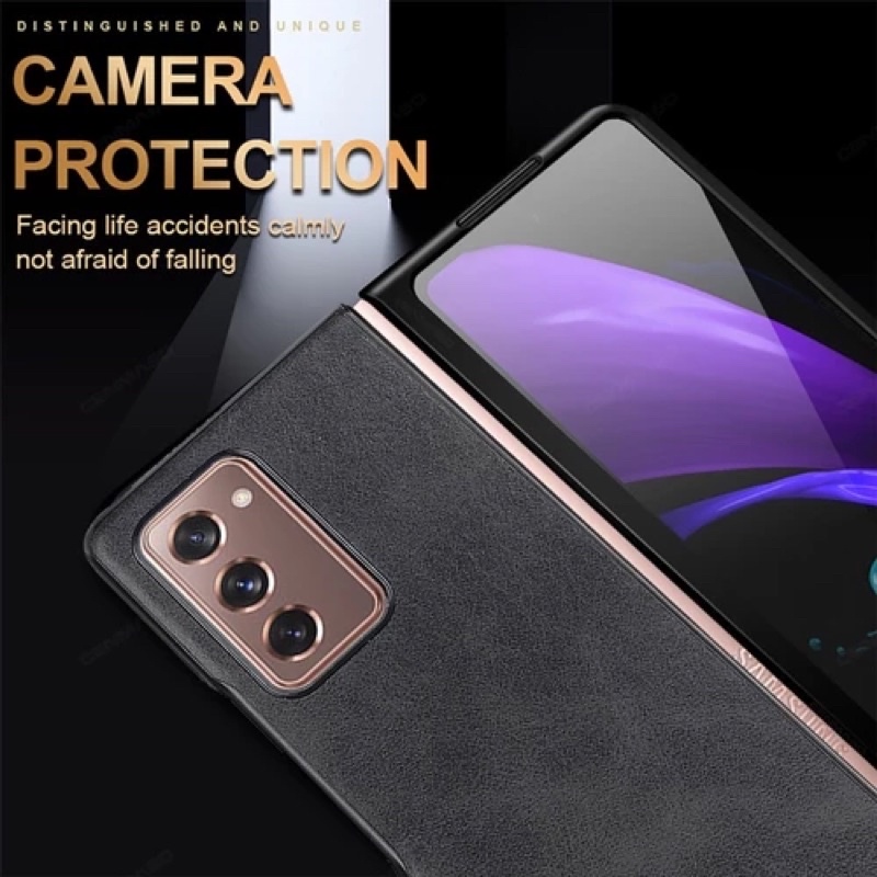 Luxury Leather Texture Back Cover for Samsung Galaxy Z Fold2