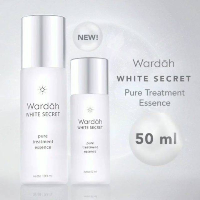 Wardah White Secret Pure Treatment Essence Serum ORIGINAL 100ml/50ml