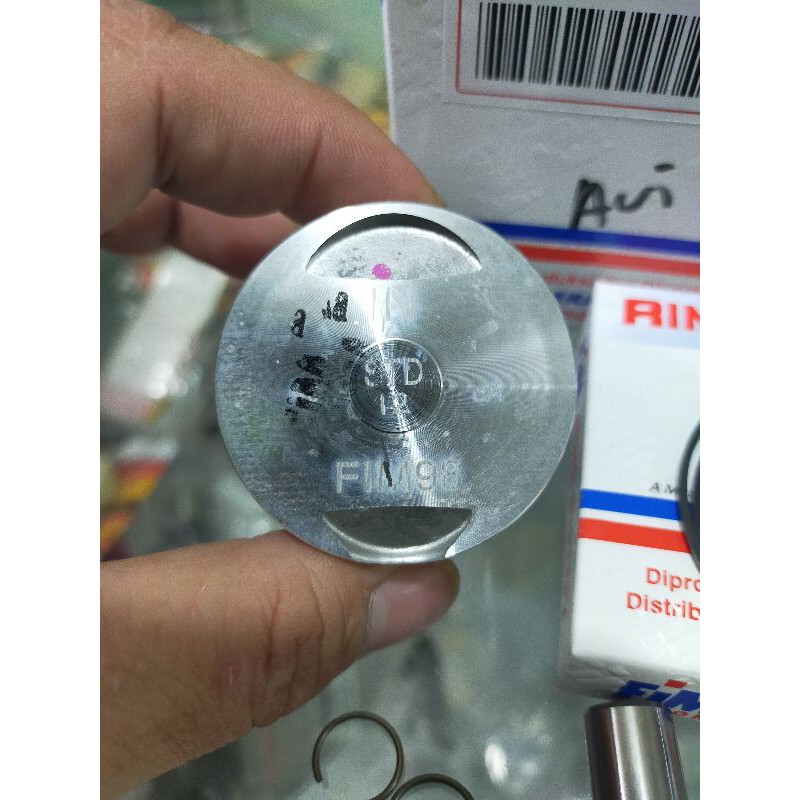 PISTON SEHER KIT SET FIM 98 UKURAN 47 47,5 48 48,5 49 MM PIN 12 HONDA GENIO BEAT ALL NEW ESP SCOOPY-2