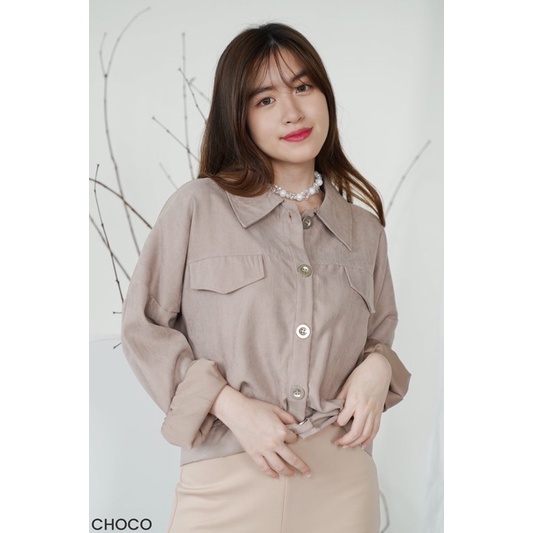 YASUI - Serena Corduroy Shirt | Corduroy Jacket | Kemeja Oversized Wanita | Oversize Jacket Wanita