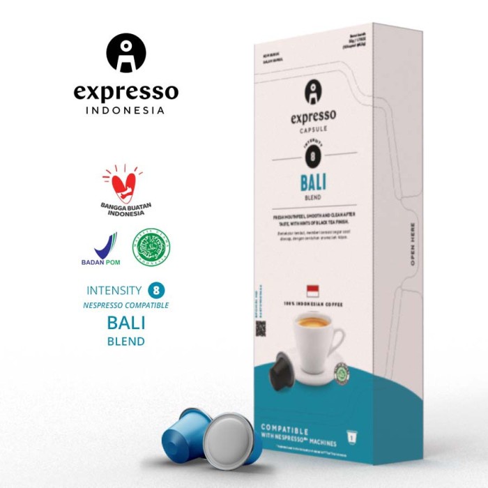 

DISKON - (BISA COD) Expresso Coffee Capsule - Nespresso Compatible Coffee Capsule - Bali Blend