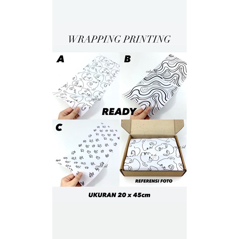 

WRAPPING PAPER / KERTAS BUNGKUS READY UK 20 x 45cm