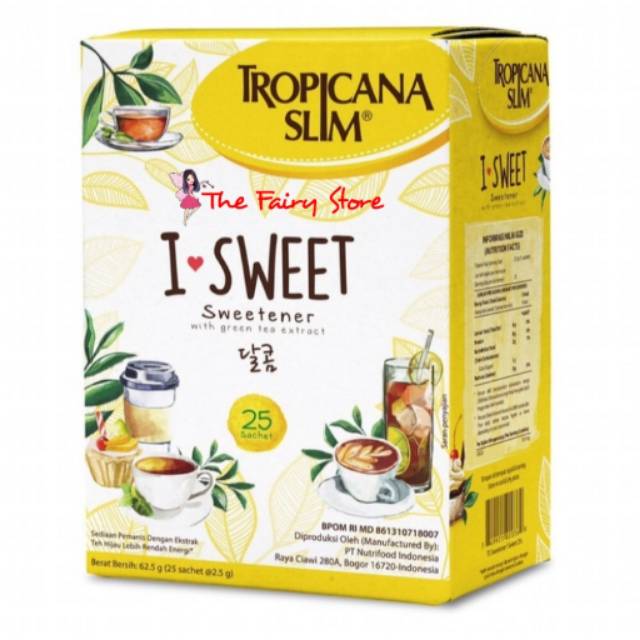 

Tropicana Slim I Sweet 25 sachet 62.5 gr.