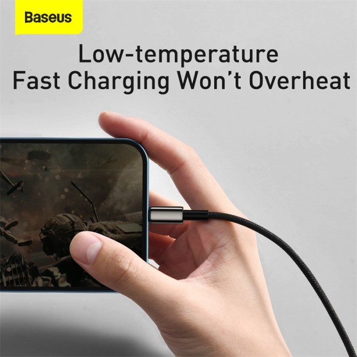 BASEUS Kabel 3in1 Tungsten Gold 1for3 FastCharge USB to M L C 3.5A 1.5m - CAMLTWJ