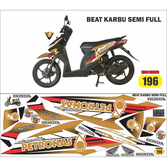 striping/decal/sticker variasi beat karbu petronas mandalika