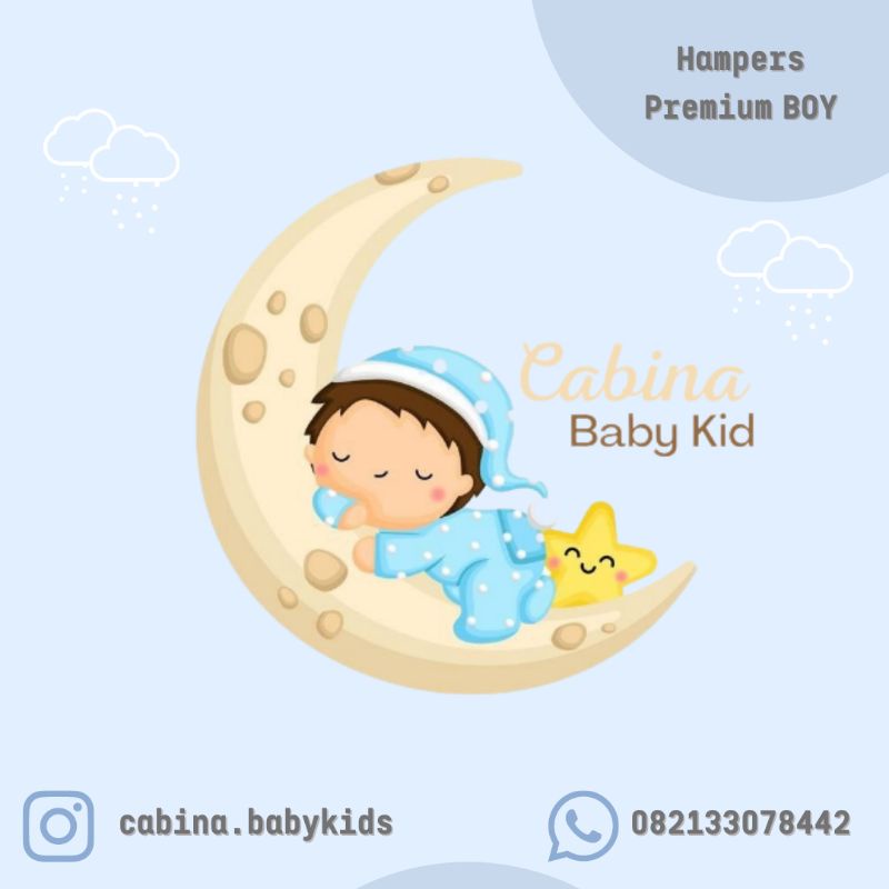 Hampers Baby Boy | Hampers Premium | Kado Bayi Murah | Hampers Bayi Laki - laki Newborn | Kado Lahiran