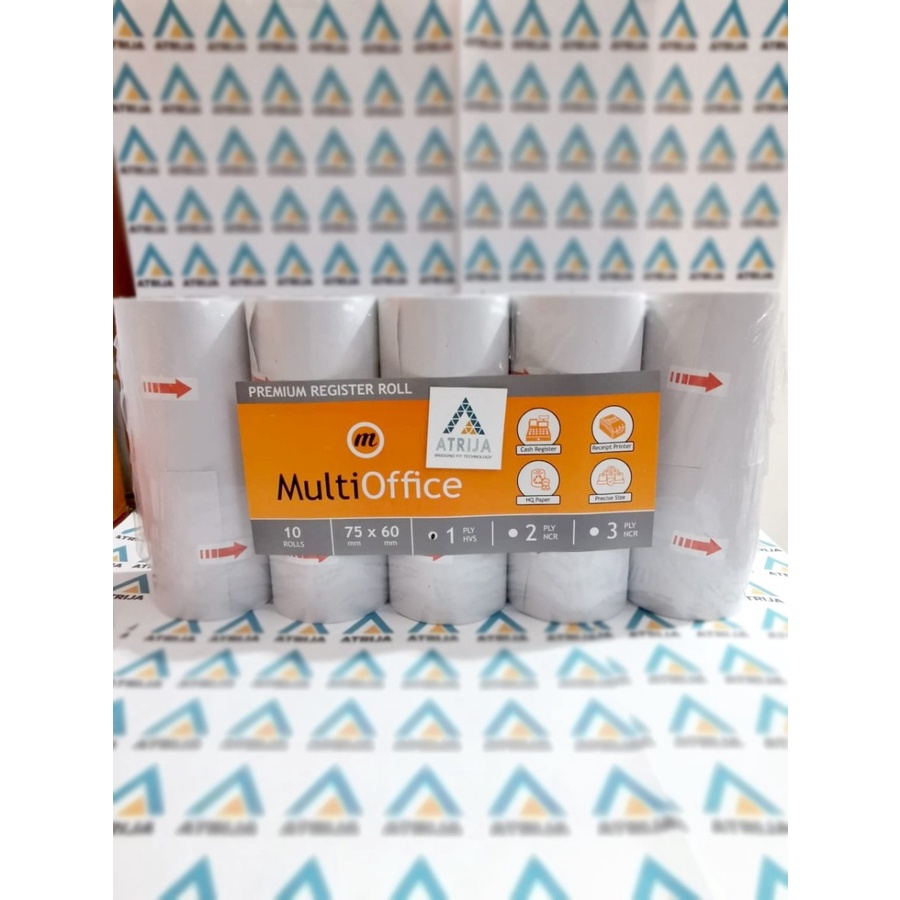 

KERTAS STRUK KASIR NCR 75x60 mm 1 ply MULTIOFFICE