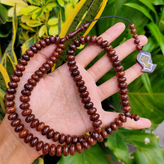 tasbih 99 kokka kaukah donat terompah 9 mm coklat