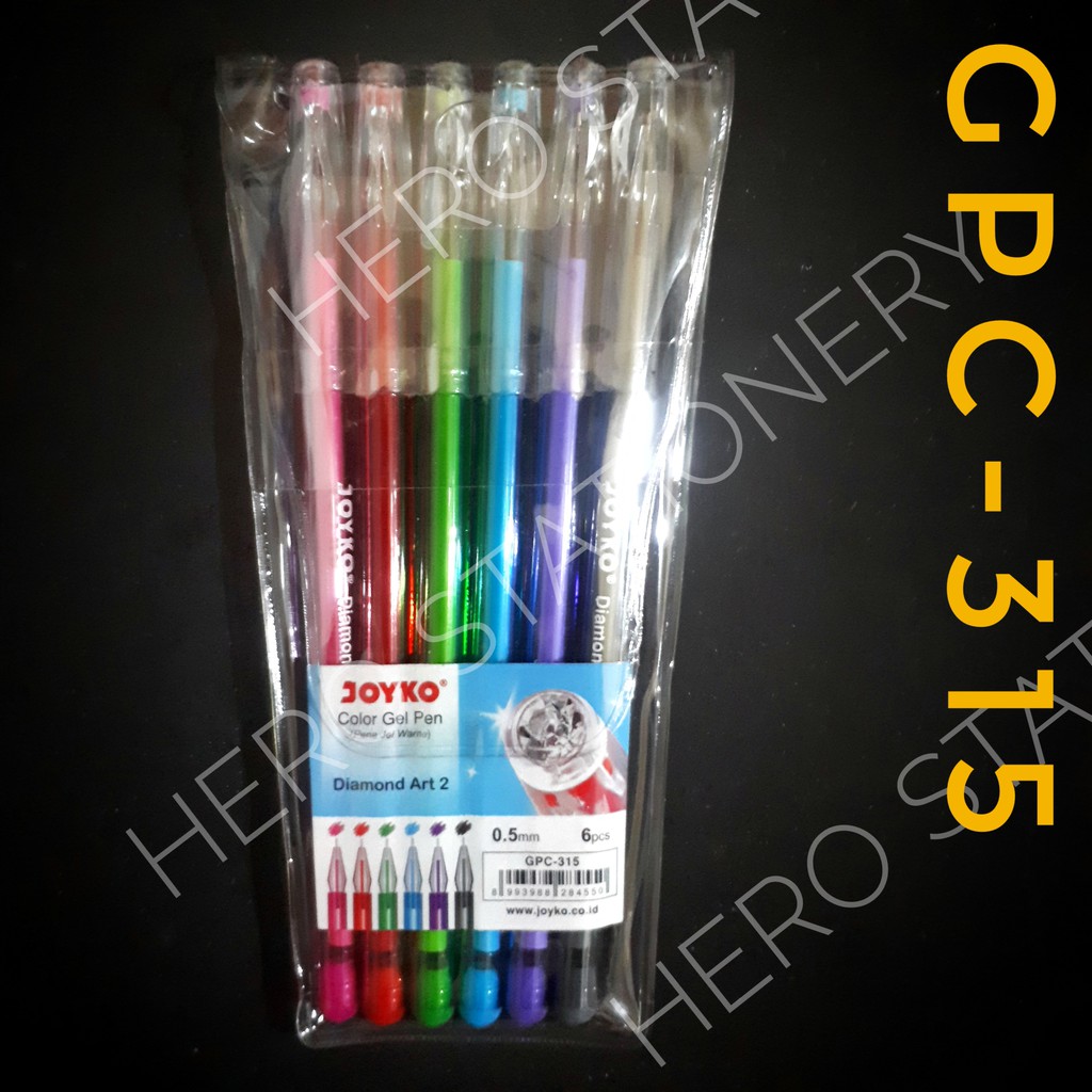 

Joyko pena gel pen diamond art 2 6 warna GPC-315