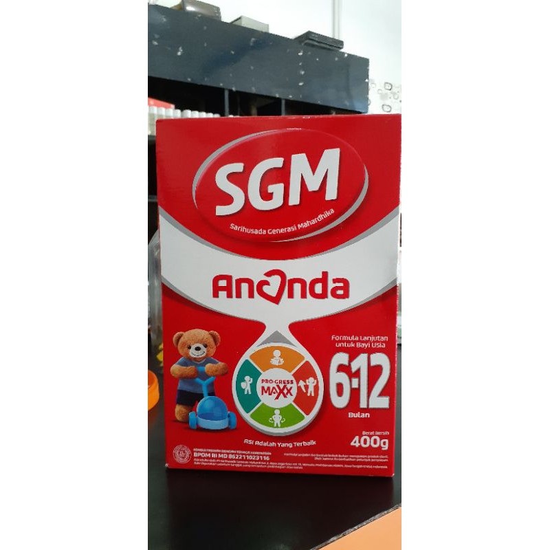 

SGM Ananda 1 Usai 0-6 Bulan/Ananda 2 Usia 6-12 Bulan 400gr