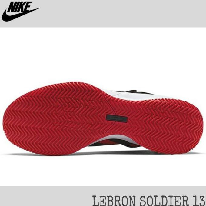 Sepatu Pria Basket Nike Lebron Soldier 13 Black/Red 100% Original Bnib Angmokio258