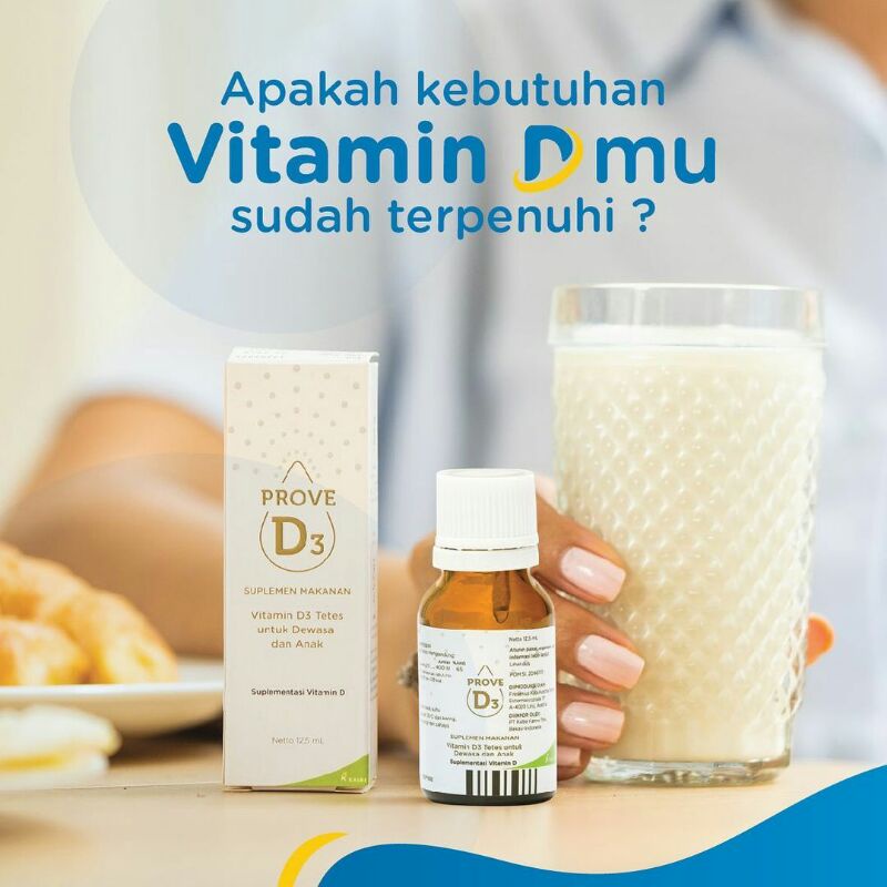 PROVE D3 400 IU DROP suplemen vitamin D untuk anak dan dewasa / Vitamin