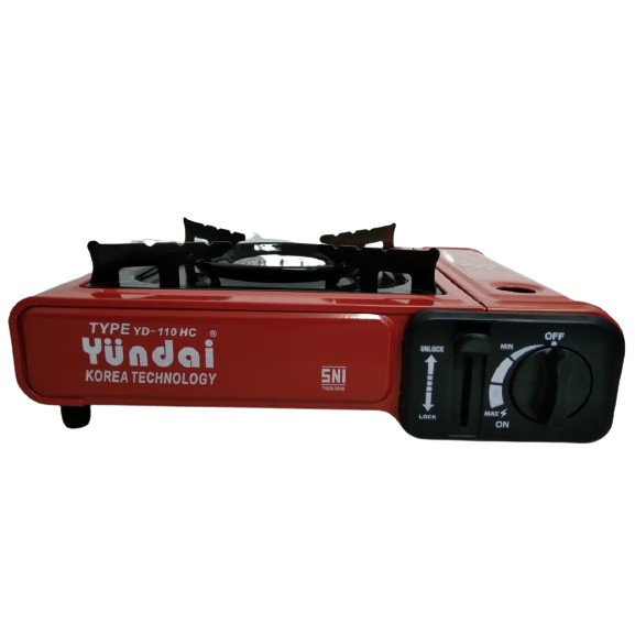 Kompor Portable YUNDAI YD-110HC 2in1 (Tabung Keleng &amp; LPG) Free Bubble