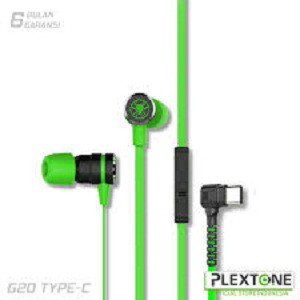 Plextone G20 Jack / G20 Type C In ear Gaming Earphone Headset Original - Type-C Merah