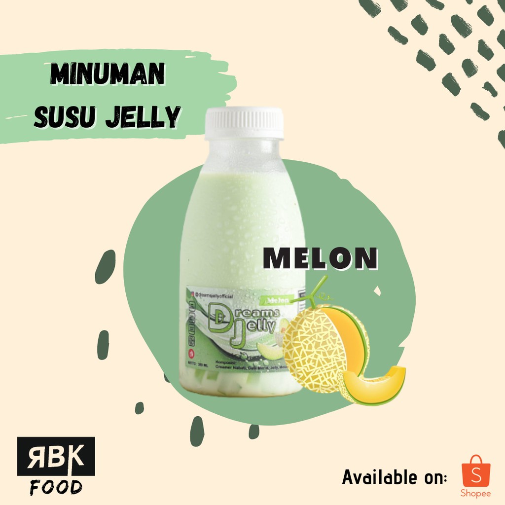 Promo Minuman Segar Susu Jelly Rasa Melon Termurah Dreams Jelly 350ml Shopee Indonesia