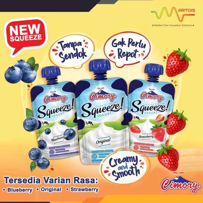 

Cimory Yogurt New Squeeze 120gr (1 box isi 6)