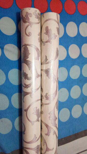 V013ls Wallpaper Sticker Ku Vintage Silver - Wallpaper Dinding