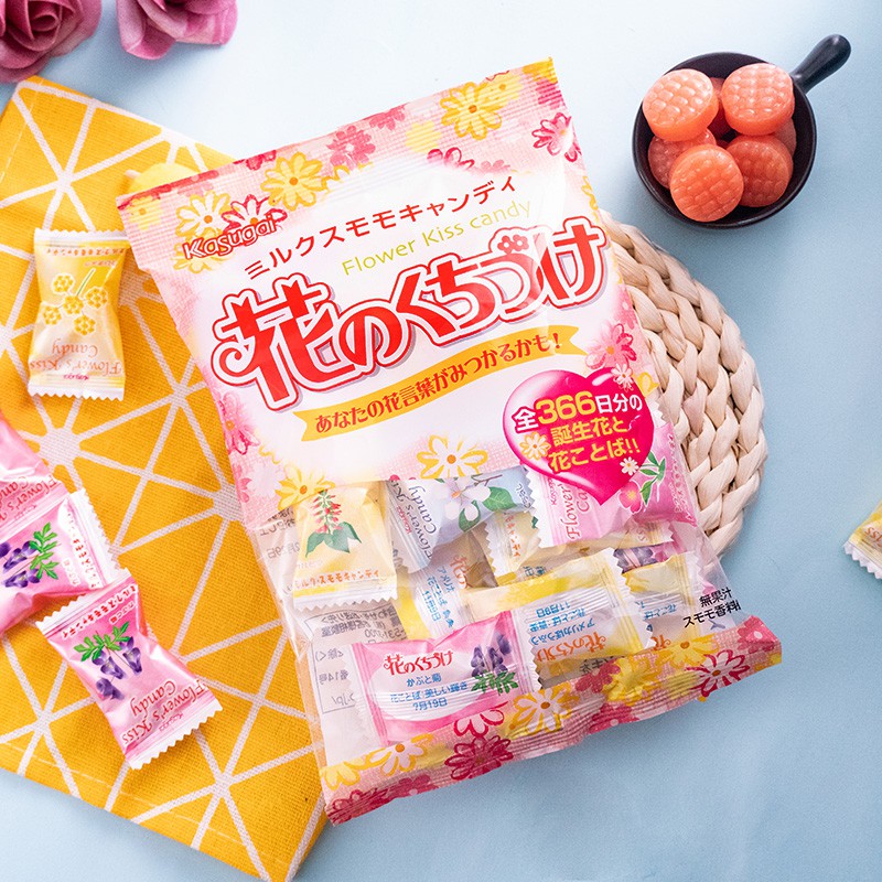 

Kasugai Flower Kiss Candy [Milk Plum Candy]