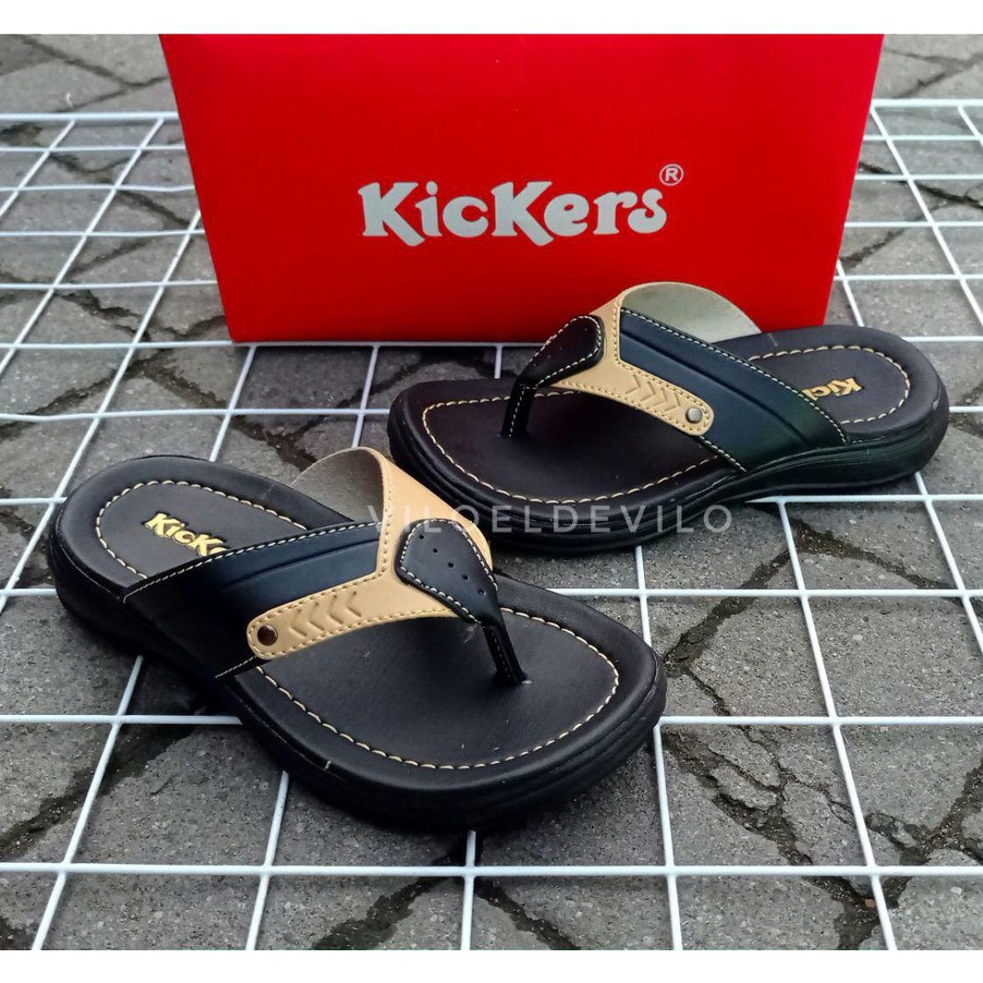 Sandal Anak Laki Laki Kickers Kulit Size 28 - 37 (ANAK KOMBINASI KICKERS)