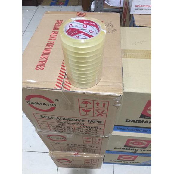 

HOT SALE|BEST SALLER lakban daimaru /selotip /isolasi 12mm 90yard